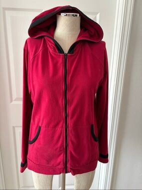 Soma long sleeve zipper front women’s hoodie jacket  Size L